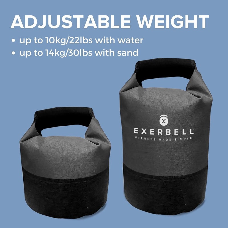 Exerbell Foldable & adjustable kettlebell 2-14 kg – water- and sandbag kettlebell – Versatile Sandbag Training & Weight Bag – Premium Strength Training Equipment - Image 4